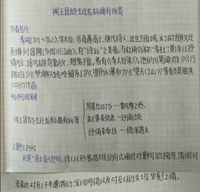 诗四首是几年级的课文？古代诗歌四首解释